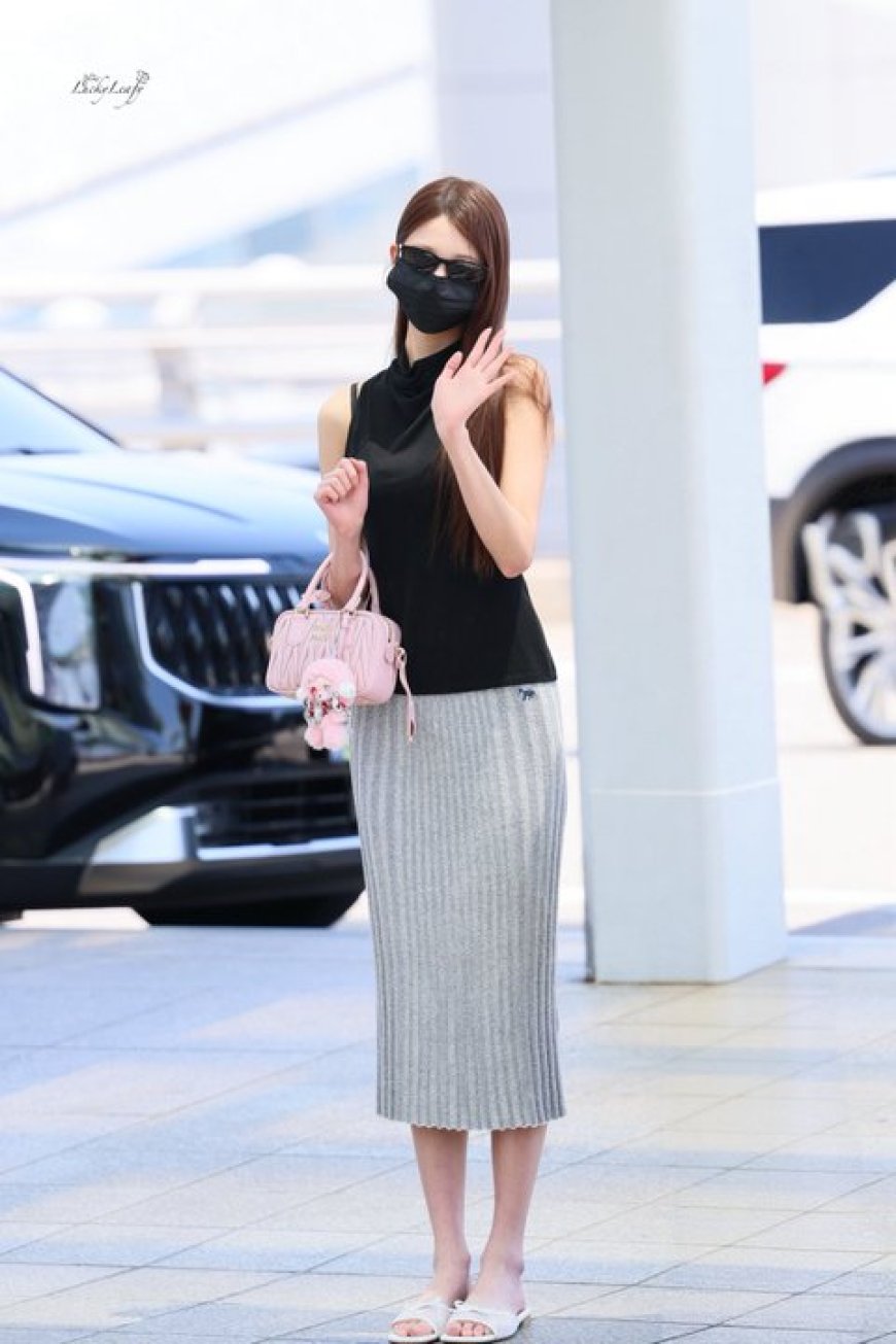 [enter-talk] LOOK AT JANG WONYOUNG'S PROPORTIONS TODAY WEARING FLATS - Photo 1