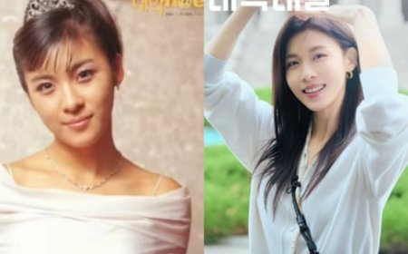 Ha Ji Won revisits her college freshman concept 24 years after iconic magazine cover